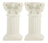 Uonlytech 2 Pezzi Statuette Pilastro Romano in Resina Artigianale Decorazioni Eleganti per Matrimoni e Casa Statue di Colonne in Stile Europeo per Eventi e Arredamento
