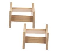 Uonlytech 2 pezzi Supporto per Dispenser Bevande in Legno Robusto Base per Brocche e Contenitori Porta Bottiglie e Taniche d Acqua Facile da Pulire e Adatto Uso Esterno e Interno