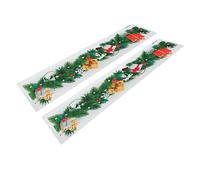 Uonlytech 2 Pz Adesivi Natalizi Adesivo Da Parete Ghirlanda Di Pino Sfondo Televisivo Vetrofania Palla Ornamento Adesivo Sullo Sfondo Trimmer Natalizi Autoadesivi Cartone Animato Pvc