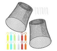Uonlytech 2 Set Copertura Protettiva per Piante in Ferro Nero Design Multifunzionale e Salvaspazio per Protezione Ortaggi e Fiori in Giardino Esterno