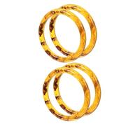 Uonlytech 2 Set Manico Circolare in Resina Carino Il per Mano Cerchio con Signore Borse Che Accessori Borsa Che Fa Manici Maniglia della Borsa della Frizione 2 Pezzi*2