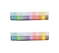 Uonlytech 2 Set Nastro Washi Nastro Adesivo Decorativo Per Scrapbooking Diario E Fai Da Te Rimuovibile Senza Residui Colori Pastello Per Progetti Creativi 12 * 2