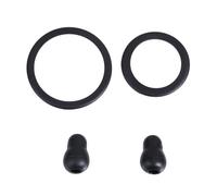 Uonlytech 2 Set Olivette Auricolari per Stetoscopio Nero in Pvc, Ricambio Ospedale | Set Pratico per Clinica, Compatibile Parti Metalliche, Isolamento del Rumore
