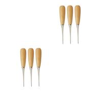 Uonlytech 2 Set Punteruolo per Cucito Pelle Strumenti per Fai da Te Perforatori per Lavori Artigianali per Scarpe Tende E Accessori Cuoio 3 Pezzi*2
