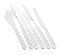 Uonlytech 2 Set spatole per mescolare il colore raschietto di miscelazione della pittura Strumenti di pittura ad olio raschietti per pittura spatola dell'artista plastica