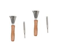 Uonlytech 2 Set Strumenti per Pulizia Kenzan Inossidabile Utensili per Raddrizzare Aghi per Composizioni Floreali per Rimuovere Impurità e Corpi Estranei Design Antiscivolo per Facilità