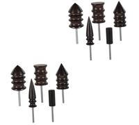 Uonlytech 2 Set Trapano per Utensili Rotanti Brunitore Bastoncino per Lucidatura E Molatura Disco Lucidante per Teste di Molatura Brunitura Strumento di Lucidatura A Mano Sandalo 5 Pezzi * 2