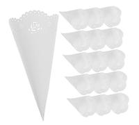Uonlytech 20 Pezzi Coni per Confetti Portaconfetti per Matrimonio e Feste Facili da Piegare e Personalizzare