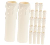 Uonlytech 20 Pezzi Manicotti Leggeri per Copricandele in Eleganti per Lampadari Facili da Installare Decorazioni per e