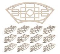 Uonlytech 20 pezzi Mini paravento per casa - Paravento in legno cinese in miniatura per la decorazione della casa delle bambole - Pannello in legno per la privacy retrò fai da te per mini per di