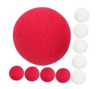 Uonlytech 20 Pezzi Naso da Pagliaccio in Spugna Rosso e Bianco Accessori Costume Clown per Feste di Carnevale Halloween e Cosplay Naso Comico Leggero e Realistico per Party e Spettacoli