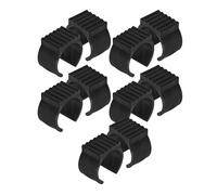 Uonlytech 20 Pezzi Tappi Protettivi per Gambe di Sedia a U, Adatti a Tubo Diametro 38-42mm, in Plastica Nero Installazione Clip-on, Piedini Antiscivolo per Supporto Amaca in Casa e Giardino