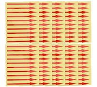 Uonlytech 200 Pezzi Adesivi auto adesivi Adesivo autoadesivo PVC Red