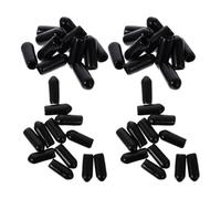 Uonlytech 200 Pezzi Tappi Terminali in Gomma per Cerchietti Fai da Te, Copri-punte per Estremità Fascia, Accessori Protettivi per Chioma Diametro Interno 4,5mm, Protezione Cuoio Capelluto