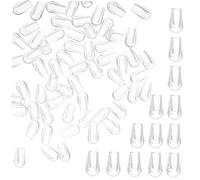 Uonlytech 200 Pezzi Tappi Terminali Rotondi Professionali Per Cestelli Lavastoviglie, Copripuntale Trasparente Piccolo in Pvc Flessibile, Accessori Cucina Antigraffio Per Uso Domestico