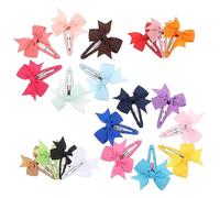 Uonlytech 20pezzi Forcine Per Capelli Fiocco Per Bambine Design Creativo Forma Di Fiocco Adatte Tutti i Tipi Di Capelli Per Feste Di Compleanno Feste Di Natale e Uso Quotidiano Caratteri