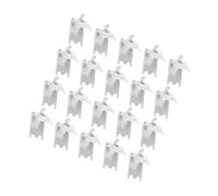 Uonlytech 20pezzi Ganci Mensola Refrigeratore in Acciaio Inox Spessore Clip Supporto Ripiani Frigorifero e Congelatore Resistenti e Facili Da Installare Per Scaffali Cucina e Uso Industriale