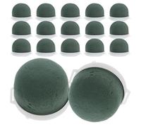 Uonlytech 24 Mini Blocchi di Schiuma Floreale Rotonda Verde Porta Fiori da Matrimonio e Composizioni Floreali per Bottiglie di Vino Basi per Bouquet e Decorazioni da Tavolo per Eventi