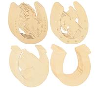 Uonlytech 24 Pezzi Decorazioni in Legno Forma Cavallo Fette Legno Incompiute per Lavoretti Creativi DIY Facili da Colorare per Graffiti