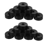 Uonlytech 24 Pezzi Piedini Avvitabili per Mobili in Plastica Protezioni Antiscivolo per Divani e Sedie Cuscinetti Rialzanti per Pavimenti in Legno Riduzione Rumore e Protezione Superfici