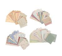 Uonlytech 240pezzi Carta Vintage per Album Documenti di Sfondo e Materiale per Fatti Mano Decorazioni in Carta per Album per Fatti Mano