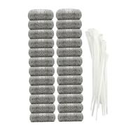 Uonlytech 24pezzi Filtro Rete Per Lavatrice Con Sacchetti e Fascette Fermacavi Realizzato in Resistente Per Catturare e Sporcizia Vestiti Durante Lavaggio