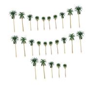 Uonlytech 25 Pezzi Modello Albero Cocco per Diorama e Tavolo Sabbia Miniature da Accessori Table Leggeri e Compatti Design Realistico e Superficie Liscia per Modellismo Paesaggio