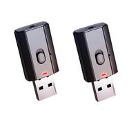 Uonlytech 2pezzi Adattatore Audio Jack Ricevitore e Trasmettitore Wireless Per Pc Tv e Auto Facile Usare e Portatile Compatibile Smartphone e Dispositivi Multimediali