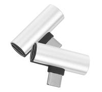 Uonlytech 2pezzi Adattatore Audio Type-c Con Ricarica Veloce Compatibile Con Cuffie Usb c Design Leggero e Portatile Per Ascoltare Musica Durante La Ricarica