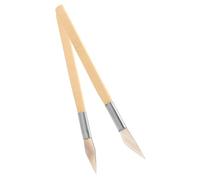 Uonlytech 2pezzi Brunitoio in Agata Naturale con in bambù Strumento per Levigare e Lucidare Gioielli in Argento e Oro per Creazione Gioielli e Personale