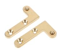 Uonlytech 2pezzi Cerniere Invisibili in Rame Pivot Per Sportelli Armadio e Porte in Legno Con Albero Su Giù Per Funzionamento Silenzioso e Compatibilità