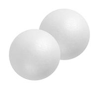 Uonlytech 2pezzi Palline Schiuma Bianche Grandi per Artigianato Cerchi Schiuma Spessa Sfere per Modelli Pittura Fai da Te Decorazioni per Feste e Matrimoni