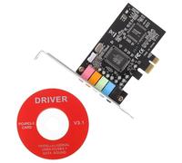 Uonlytech 2pezzi Pcie Sound Card Interna Con Supporto e Bracket Basso Per Desktop Compatibile Con Xp Vista Installazione Facile Audio Cinematico Di Qualità