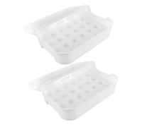 Uonlytech 2pezzi Per Portauova Impilabili Per Frigorifero Organizzatore Per Per Congelatore e Resistente Urti Protezione Ottimale Per La Conservazione