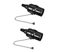 Uonlytech 2pezzi Portalampada Con Catena Di Estrazione Design Per Illuminazione Versatile Stile Moderno Base Lampada Compatibile Con Lampade Da Tavolo e Pendente