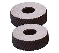 Uonlytech 2pezzi Rotelline Zigrinatura in Acciaio Con Denti Resistenti Utensili Godronatura Lineare Doppia Direzione Per Sostituzione e Lavori Di Precisione