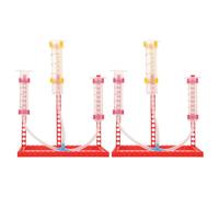 Uonlytech 2sets Apparato Dimostrativo della Pressione dei Fluidi Strumenti di Laboratorio di Fisica per Relazione tra Velocità e Pressione del Flusso di Fluidi Attrezzature Didattiche