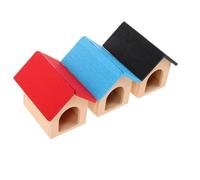 Uonlytech 3 Mini Wooden Dog House Tiny Dollhouse Puppy Kennel in Scale Pet Accessories For Outdoor Garden And Fairy Scenery Decoration