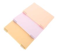 Uonlytech 3 pezzi Blocco Note Spiralato Planner per Ufficio e Studio Colori Ginkgo per e Organizzazione