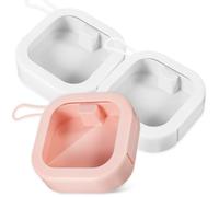 Uonlytech 3 Pezzi Scatole Portaoggetti in Abs Leggere e Buona Tenuta, Custodie per Protesi Dentarie da Viaggio e Uso Domestico, Set da 3 Eleganti Contenitori per Accessori
