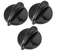 Uonlytech 3 Pz accessori per fornello piani cottura manopole della stufa ricarica wok termostato forno tn nere Termostato cucina per forno per termostato AbS Black