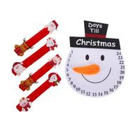 Uonlytech 3 Set Copertura Della Maniglia Della Porta Di Natale Coprimaniglie Per Microonde Di Natale Copri Maniglie Natalizie Per Frigorifero Coprimaniglie Per Forno a Microonde Rosso Stoffa