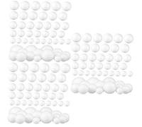 Uonlytech 3 Set Palline di Gommapiuma per Fai da Te A Forma di Cerchi di Gommapiuma Rotondi Cerchio Palline Sfuse Palline di Schiuma per Mestieri Natale Appeso 50 Pezzi*3