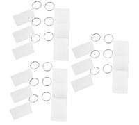 Uonlytech 3 Set Portachiavi Trasferimento Termico Blanks Per Sublimazione E Personalizzazione Diy Accessori Per Creazioni Uniche E Regali Fai Da Te 6 Pezzi*3