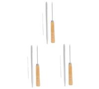 Uonlytech 3 Set Strumento per Il trapianto di della Bambola ago Utensili attrezzo Strumenti per la radice dei della Bambola Trama di delle Bambole Metallo Argento