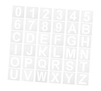 Uonlytech 36 Pezzi Stencil Alfabeti Riutilizzabili Pet per Arte e Fai da Te Facili da e Duraturi per Progetti Creativi e Decorazioni