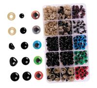 Uonlytech 390Pezzi Occhi Fai da Te per Animali e Naso per Creazioni Artigianali per Amigurumi e Decorazioni