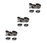 Uonlytech 3pezzi Lenti Per Smartphone Fisheye Grandangolo Macro Kit Per Fotocamera Mobile Facile Da Installare Compatibile Con Maggior Degli Smartphone Nero