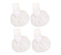 Uonlytech 4 Palline da Massaggio alle Erbe Sacchetti Riscaldanti in Cotone per Spa Dimensioni Portatili Uso Corpo Intero per Terapia Tradizionale Thai