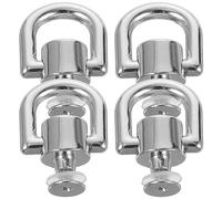 Uonlytech 4 Pezzi Anelli Metallo Cromato per Borse Rivetti Rotanti per DIY e Riparazioni Accessori per Cinture e Ferramenta Resistente per Creazioni Fai da Te